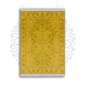 *جدید* فرشینه از جنس پارچه شانل مخمل ترک طرح فانتزی برند دفه کد 555