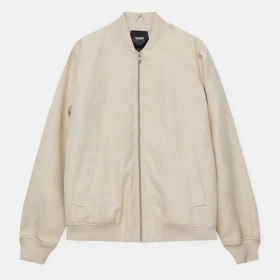 بامبر ساده PULL&BEAR رنگ کرم