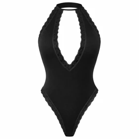 بادی فاق باز تور پشت مرواریدی مشکی برند سیدل کد 4602