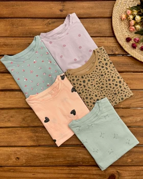 تی‌شرت آستین بلند نخ‌پنبه h&m