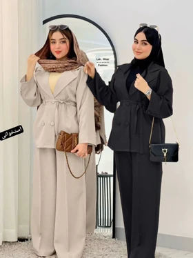 ست مانتو شلوار سرمه