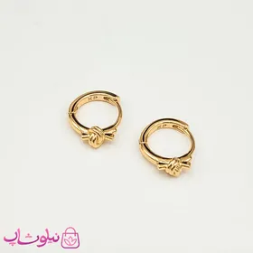 گوشواره حلقه‌ای کوچک ژوپینگ طرح گره