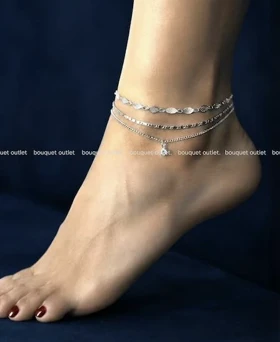 پابند سه عددی نقره ای زنانه برند accessories