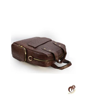 کیف تمام چرم شترمرغ