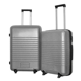 چمدان ماژرو مدل ارشا مجموعه 2 عددی (نقره ای)