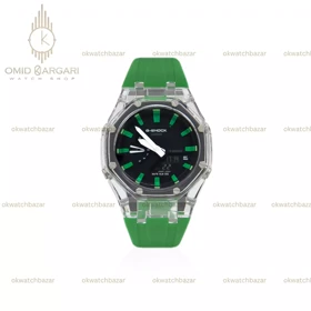ساعت مچی کاسیو جی-شاک بند سبز Casio G-SHOCK GA-2100