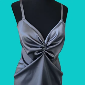 مقمیس پیراهن خواب meghmiss dark gray slip dress