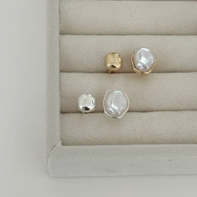 انگشتر زنانه مینیمال مرواریدی کد 814