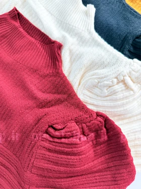 بلوز اسکی بافت گپ آستین بلند