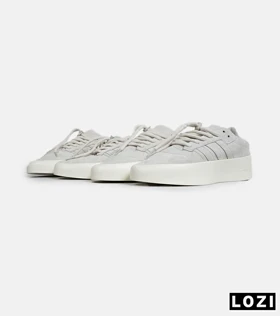 کفش کتانی مردانه طوسی کرم ADIDAS X Fear of God Athletics ’86 Lo Clay