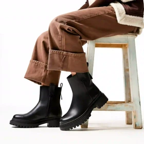 نیم بوت زنانه رزمری مدل Rosse merry Flat Ankle Boots SH6104