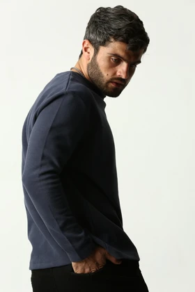 سلانیک آستین بلند یقه کشبافت مردانه