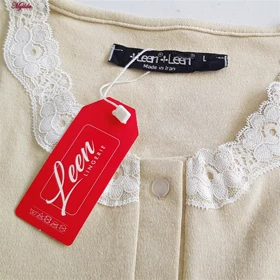 ست بلوز و شلوار زنانه نخ پنبه جلو دکمه کرم لین کد 5196-158