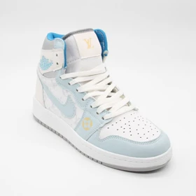 کتانی نایک جردن سفید آبی کد 6696