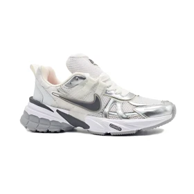 کفش و کتانی زنانه و دخترانه مدل نایک کوشلون NIKE V2K رنگ سفید طوسی