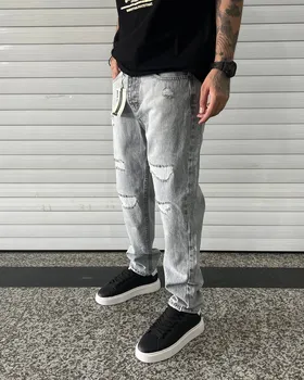 شلوار طوسی روشن زاپ‌دار SCOTCH&SODA