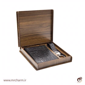 ست چرم کیف پول و جاسوئیچی mrc1318-34