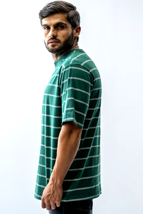 تیشرت آستین کوتاه راه راه مردانه