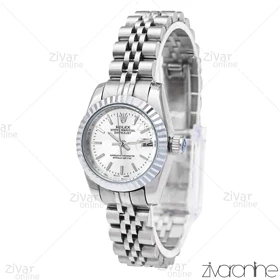 ساعت رولکس دیت جاست زنانه تمام نقره ای 105910