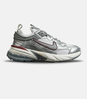 کفش کتانی مردانه و زنانه سفید طوسی قرمز Nike Cushlon V2K مدل 8410