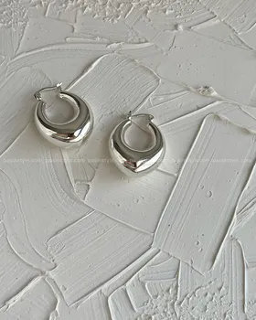 گوشواره آبکاری نقره مینیمال