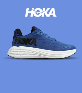 کفش کتانی آبی مشکی HOKA مدل 7335