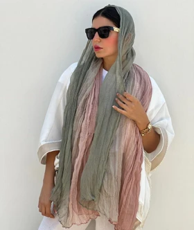 شال چروک طیفی وارداتی کد862