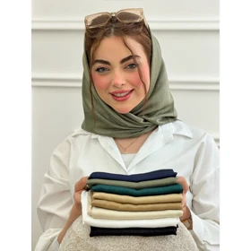 مینی اسکارف نخی ساده کوپرا