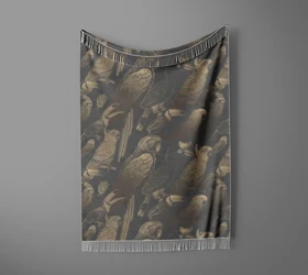 شال مبل ریش دار sofa shawl 34