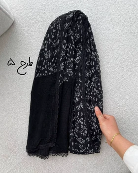 شال دوتیکه مشکی دورگیپور وارداتی 4207