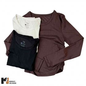 تیشرت آستین بلند مردانه پارچه اسپان 076 کد 2016197