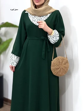 پیراهن مانتویی بلند نورین بهاره