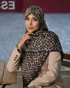 روسری Coach ابریشم دور دست دوز (قواره 120) 30149