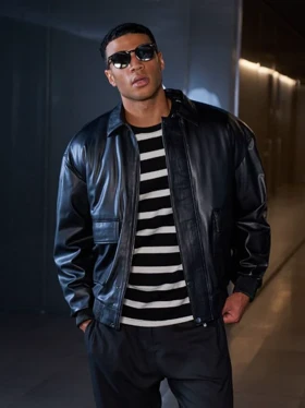 جکت چرمی / رنگ مشکی / برند NEGRO ترکیه