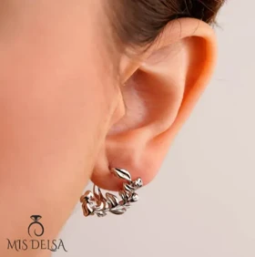 گوشواره طرح برگ 3 سانتی ژوپینگ