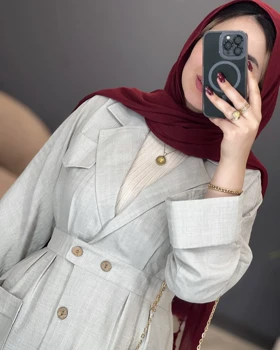 مانتو مزونی یقه انگلیسی