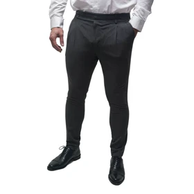 شلوار پارچه ای دوپیله کمرپهن DOTTIMAN