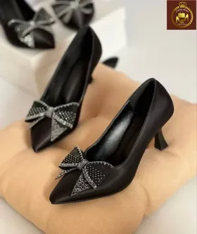 کفش مجلسی نگینی زنانه پاپیون