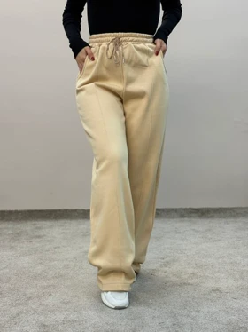 شلوار دورس دو نخ داخل کرک نیم بگ پلین