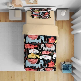 روتختی کودک طرح فیل ها مدل T5784