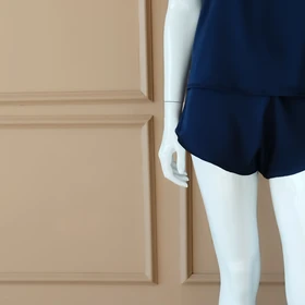 مقمیس ست لباس خواب meghmiss cami and short sets, model: ela-dark blue