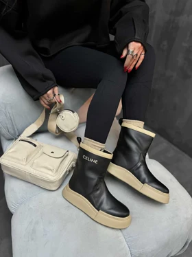 نیم بوت CELINE دو رنگ