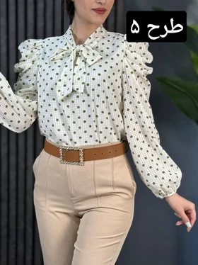 شومیز آستین پف کد 1767