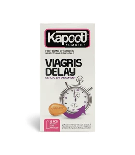 کاندوم مدل viagris delay بسته 12 عددی کاپوت