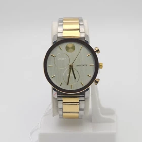 ساعت مچی مردانه امپاور Empower تمام استیل با موتور کوارتز (نقره ای طلائی صفحه نقره ای)