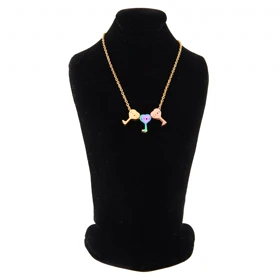 گردنبند دخترانه مدل قفل کلید