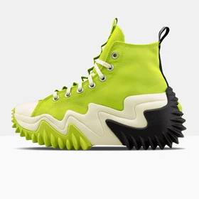 کفش آل استار اصل ساق بلند لژ دار سبز کاهویی all star run star motion green