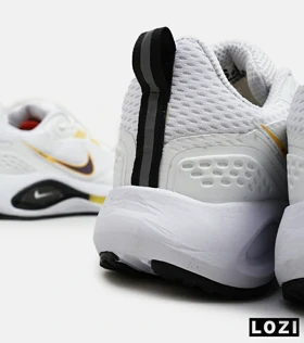کفش کتانی مردانه و زنانه سفید زرد Nike air zoom max