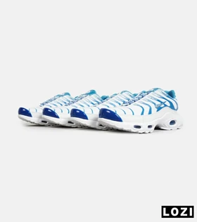کفش کتانی مردانه و زنانه سفید آبی NIKE AirMax Plus TN Ultra