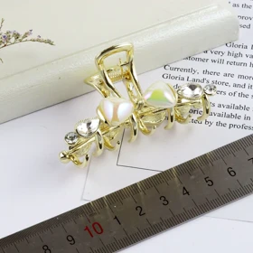 کلیپس مو زنانه زایا مدل پاپیون کریستالی کد 1464